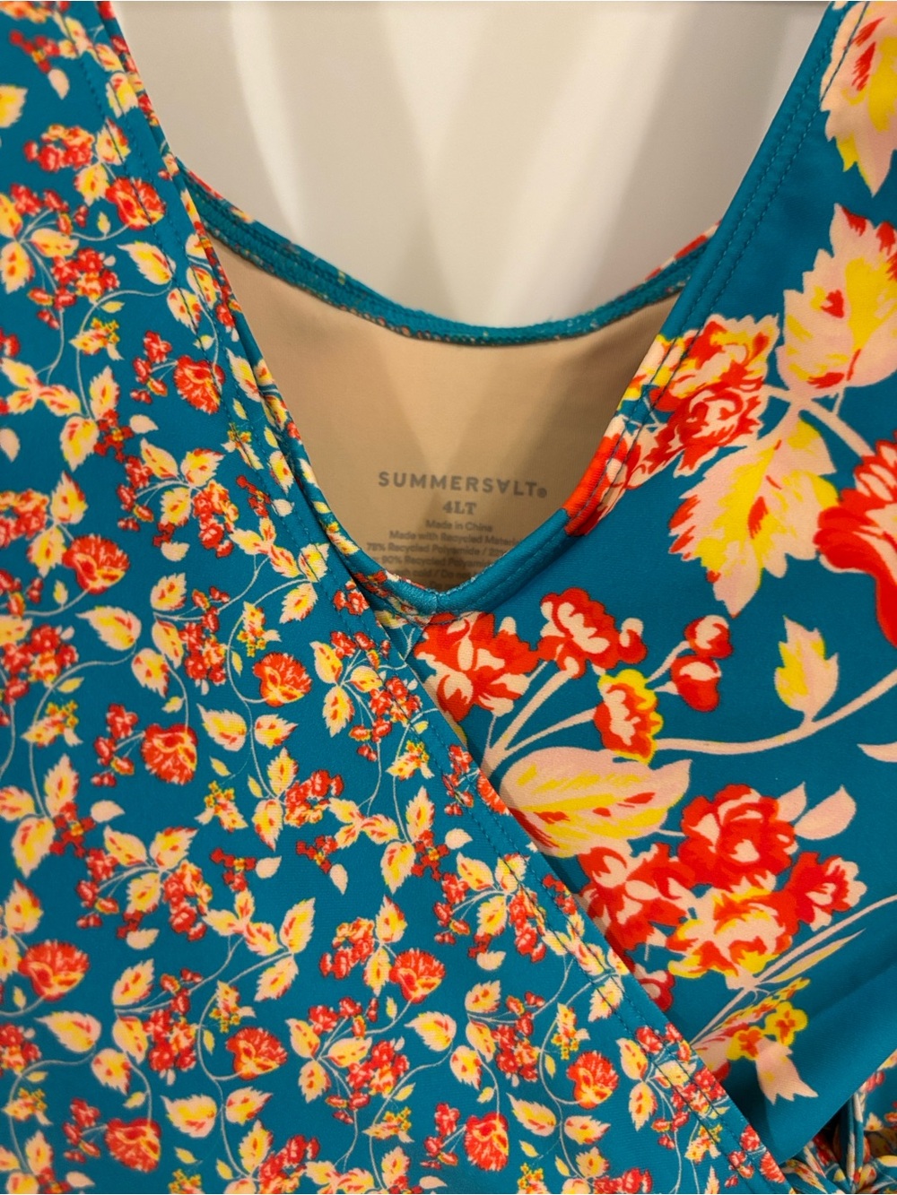 Summersalt x DVF The Perfect Wrap Swimsuit 4 Long Torso - Picture 3 of 12